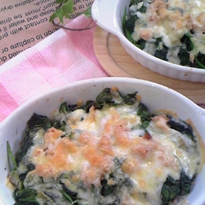ほうれん草たっぷり♪チーズとろ~りぃ♪ポパイ焼き♪